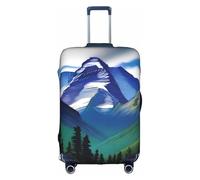 XZDCAL Una funda para maleta de equipaje Mountain Majesty. La funda no incluye la maleta en sí, White, XL
