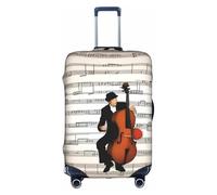 XZDCAL Una funda para maleta de equipaje Musical Moments. La funda no incluye la maleta en sí, White, L