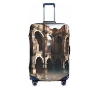 XZDCAL Una funda para maleta de equipaje Ruined Cities. La funda no incluye la maleta en sí, White, M