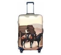 XZDCAL Una funda para maleta de equipaje Wild West Life. La funda no incluye la maleta en sí, White, M