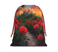 XZDCAL Una hermosa bolsa de almacenamiento de felpa con cordón para festivales y uso diario