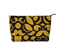 XZDCAL Unknown criatures - Bolsa de maquillaje de pana con forro resistente para viajes y uso diario, color negro, talla única, Black, Talla única