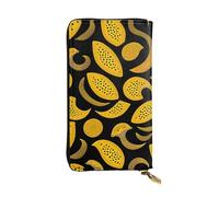 XZDCAL Unknown criatures - Cartera larga de piel para niñas y mujeres con múltiples compartimentos, color negro, talla única, Black, Talla única