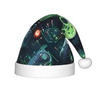 XZDDG Gamepad Circuit Version - Sombrero de felpa para eventos y fiestas, gorro con ribete esponjoso con parte superior de pompón