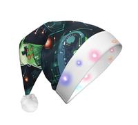 XZDDG Gamepad Circuit Version - Sombrero de Navidad iluminado para adultos, decoración navideña de felpa para fiestas, festivales, eventos