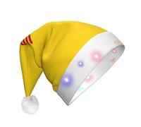 XZDDX Sombrero decorativo iluminado con la bandera de Nuevo México para adultos, sombrero decorativo con luces LED intermitentes para fiestas