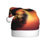 XZDDX Sunset Dreams - Sombrero de Navidad para adultos, decoración de fiesta para festivales, eventos, escenarios