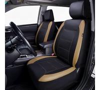 XZDGDXZY Protector Asiento Coche para VW Arteon 2020-2023,Protector para Asiento Funda Coche Asiento Protectores Impermeables Coche Accessoires,Black and Beige