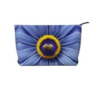 XZDHYZ Bolsa de cosméticos reutilizable con diseño de abeja, bonita y elegante bolsa multifuncional para viajes, uso diario y regalo, color negro, talla única, Black, Talla única