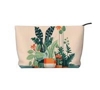 XZDHYZ Bolsa de cosméticos reutilizable con diseño de dibujos animados, bonita y elegante bolsa multifuncional para viajes, uso diario y regalo, color negro, talla única, Black, Talla única