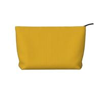 XZDHYZ Bolsa de cosméticos reutilizable de color dorado sólido, bonita y elegante bolsa multifuncional para viajes, uso diario y regalo, color negro, talla única, Black, Talla única