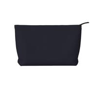 XZDHYZ Bolsa de cosméticos reutilizable de color negro liso, bonita y elegante bolsa multifuncional para viajes, uso diario y regalo, color negro, talla única, Black, Talla única