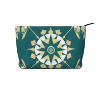 XZDHYZ Bolsa de cosméticos reutilizable de estilo exótico, bonita y elegante bolsa multifuncional para viajes, uso diario y regalo, color negro, talla única, Black, Talla única