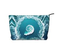 XZDHYZ Sea of Love - Bolsa de cosméticos reutilizable, bonita y elegante bolsa multifuncional para viajes, uso diario y regalo, color negro, talla única, Black, Talla única