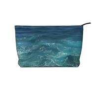 XZDHYZ The Deep Ocean - Bolsa de cosméticos reutilizable, bonita y elegante bolsa multifuncional para viajes, uso diario y regalo, color negro, talla única, Black, Talla única