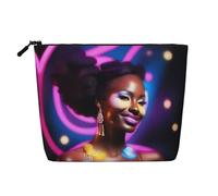 XZDLXJ a Performer's Glow - Bolsa de maquillaje de una sola capa resistente al agua con cremallera para tus necesidades diarias o de viaje, color negro, talla única, Black, Talla única