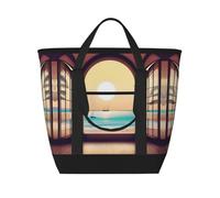 XZDLXJ A Travel Bliss - Bolsa de hombro aislada de gran capacidad para alimentos fríos y calientes, Negro -, Talla única