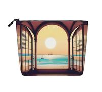 XZDLXJ a Travel Bliss - Bolsa de maquillaje de una sola capa resistente al agua con cremallera para tus necesidades diarias o de viaje, color negro, talla única, Black, Talla única