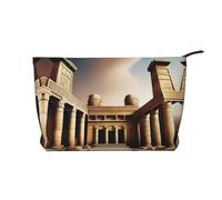 XZDLXJ aAncient Wonders - Bolsa de cosméticos de pana, adecuada para viajes y uso diario, forro resistente, garantiza longevidad, color negro, talla única, Black, Talla única