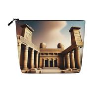 XZDLXJ aAncient Wonders - Bolsa de maquillaje de una sola capa resistente al agua con cremallera para tus necesidades diarias o de viaje, color negro, talla única, Black, Talla única