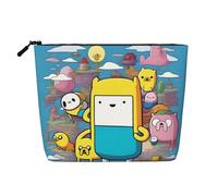 XZDLXJ An Adventure Plan - Bolsa de maquillaje de una sola capa resistente al agua con cremallera para tus necesidades diarias o de viaje, color negro, talla única, Black, Talla única