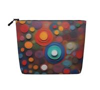 XZDLXJ Artistic Wonder - Bolsa de maquillaje de una sola capa resistente al agua con cremallera para tus necesidades diarias o de viaje, color negro, talla única, Black, Talla única