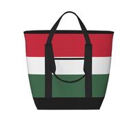 XZDLXJ Bandera de Hungría Bolsa de hombro aislada de gran capacidad para alimentos fríos y calientes, color negro, talla única, Black, Talla única