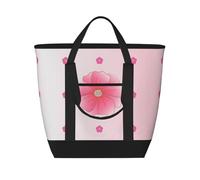 XZDLXJ Blooming clavels - Bolsa de hombro aislada de gran capacidad para alimentos fríos y calientes, Negro -, Talla única
