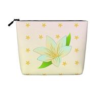 XZDLXJ Blooming Daffodils - Bolsa de maquillaje de una sola capa resistente al agua con cremallera para tus necesidades diarias o de viaje, color negro, talla única, Black, Talla única