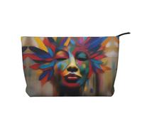 XZDLXJ Bolsa de cosméticos de pana, adecuada para viajes y uso diario, forro resistente, garantiza la longevidad, negro, talla única, Black, Talla única