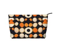 XZDLXJ Bolsa de cosméticos de pana con patrón de sonrisa, adecuada para viajes y uso diario, forro resistente, garantiza la longevidad, negro, talla única, Black, Talla única