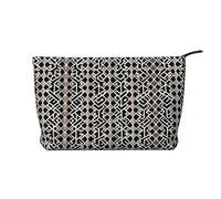 XZDLXJ Bolsa de cosméticos de pana con textura cromada suave, adecuada para viajes y uso diario, forro resistente, garantiza la longevidad, negro, talla única, Black, Talla única