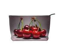 XZDLXJ Bolsa de cosméticos de pana de cerezas chilenas, adecuada para viajes y uso diario, forro resistente, garantiza la longevidad, negro, talla única, Black, Talla única