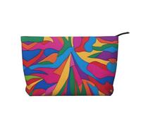 XZDLXJ Bolsa de cosméticos de pana de lona colorida, adecuada para viajes y uso diario, forro resistente, garantiza la longevidad, negro, talla única, Black, Talla única