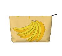 XZDLXJ Bolsa de cosméticos de pana de plátano de dibujos animados, adecuada para viajes y uso diario, forro resistente, garantiza la longevidad, negro, talla única, Black, Talla única