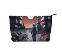 XZDLXJ Bolsa de cosméticos de pana Exploration, adecuada para viajes y uso diario, forro resistente, garantiza la longevidad, negro, talla única, Black, Talla única