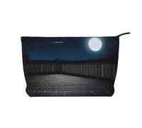 XZDLXJ Bolsa de cosméticos de pana para balcón por la noche, adecuada para viajes y uso diario, forro resistente, garantiza la longevidad, negro, talla única, Black, Talla única