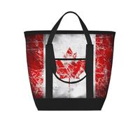 XZDLXJ Bolsa de hombro aislada de gran capacidad para alimentos fríos y calientes, color negro, talla única, Black, Talla única