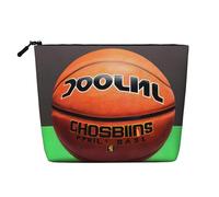 XZDLXJ Bolsa de maquillaje de una sola capa con aspecto de lino resistente al agua con cremallera para tus necesidades diarias o de viaje, color negro, talla única, Black, Talla única