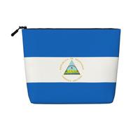 XZDLXJ Bolsa de maquillaje de una sola capa resistente al agua con aspecto de lino con cremallera para tus necesidades diarias o de viaje, color negro, talla única, Black, Talla única