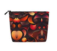 XZDLXJ Bolsa de maquillaje de una sola capa resistente al agua sin costuras con cremallera para tus necesidades diarias o de viaje, color negro, talla única, Black, Talla única