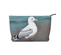 XZDLXJ Bonita bolsa de cosméticos de pana de gaviota, adecuada para viajes y uso diario, forro resistente, garantiza la longevidad, negro, talla única, Black, Talla única