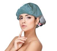 XZDLXJ Bonito gorro de dormir de satén para adultos, protección y comodidad para el cabello, negro, negro, talla única
