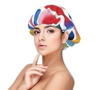 XZDLXJ Brushstrokes (1) Gorro de dormir de satén para adultos, protección y comodidad del cabello, negro, talla única