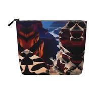 XZDLXJ Canyon Shadows - Bolsa de maquillaje de una sola capa resistente al agua con cremallera para tus necesidades diarias o de viaje, color negro, talla única, Black, Talla única