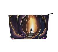 XZDLXJ ChillingCaverns - Neceser de pana, adecuado para viajes y uso diario, forro resistente, garantiza longevidad, color negro, talla única, Black, Talla única