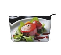 XZDLXJ Deliciosa bolsa de cosméticos de pana, adecuada para viajes y uso diario, forro resistente, garantiza la longevidad, negro, talla única, Black, Talla única