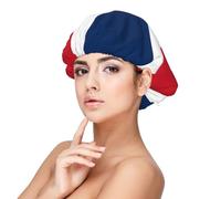 XZDLXJ Dominican Republic - Gorro de dormir de satén para adultos, protección y comodidad para el cabello, color negro, talla única