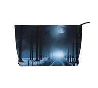 XZDLXJ EerieEvening - Bolsa de cosméticos de pana, adecuada para viajes y uso diario, forro resistente, garantiza la longevidad, color negro, talla única, Black, Talla única