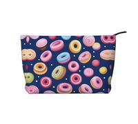 XZDLXJ Fancy Sweets - Bolsa de cosméticos de pana, adecuada para viajes y uso diario, forro resistente, garantiza la longevidad, color negro, talla única, Black, Talla única